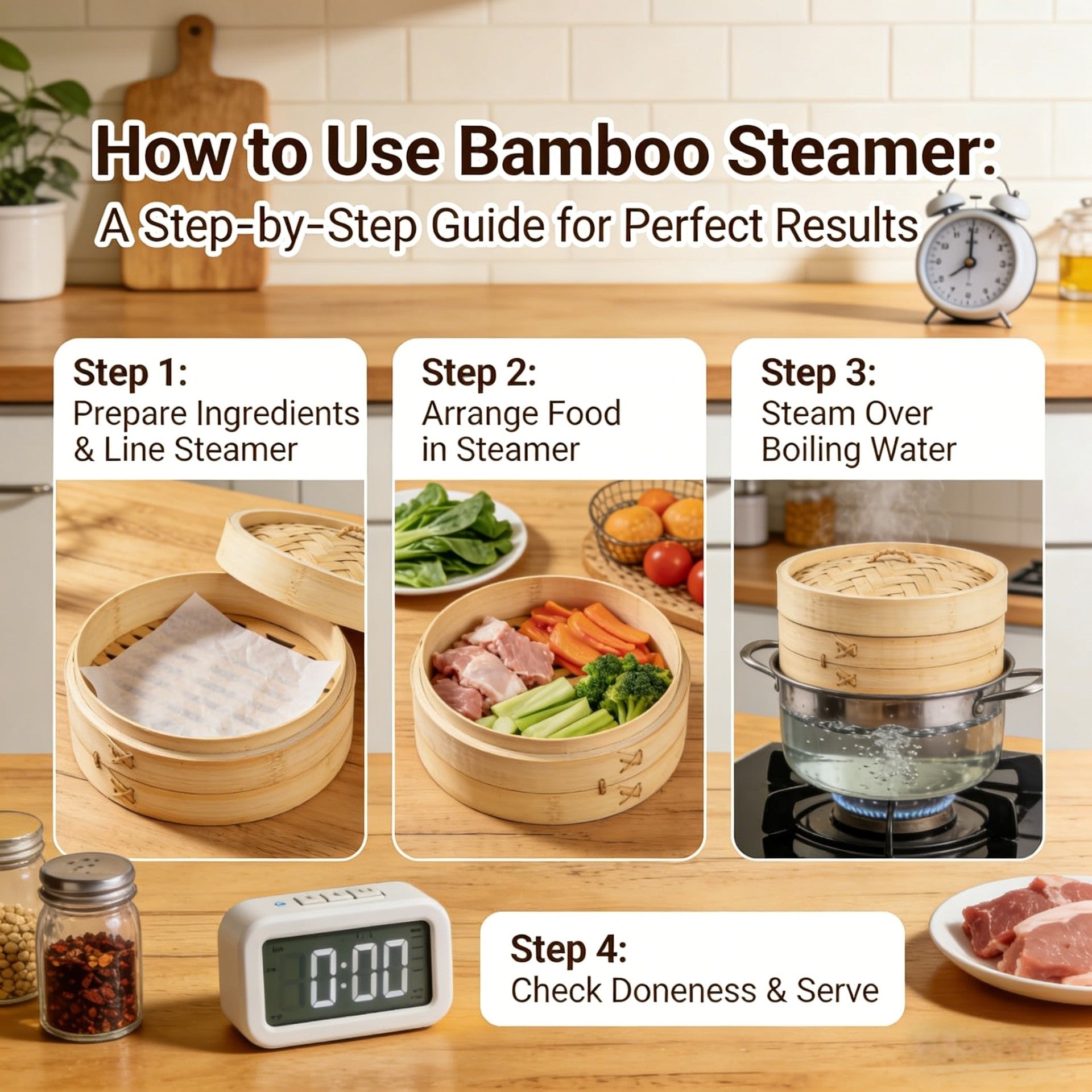 How to Use a Bamboo Steamer | Step-by-Step Guide for Healthy Cooking