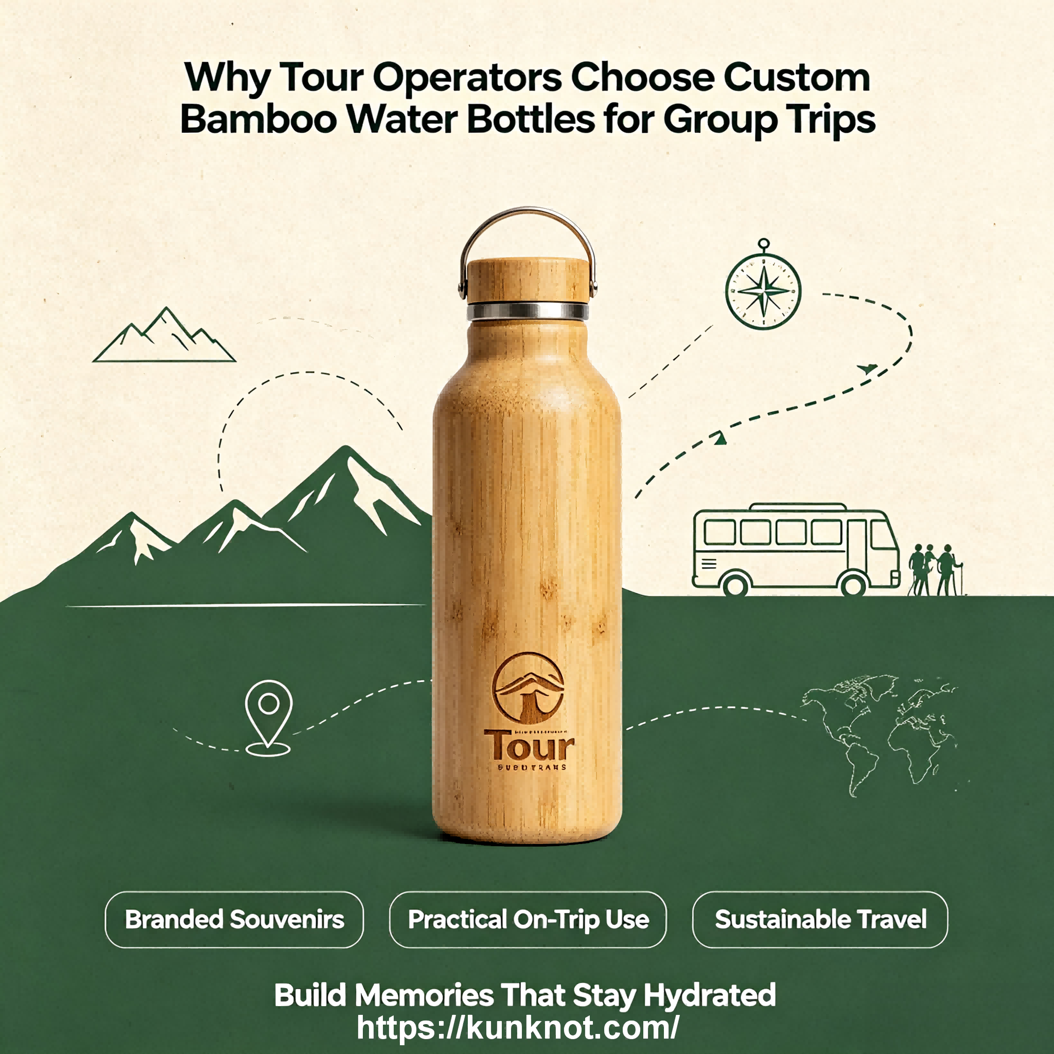 Why Tour Operators Choose Custom Bamboo Water Bottles for Group Trips