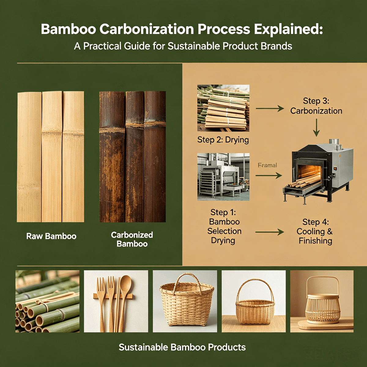 Bamboo Carbonization Process Explained: A Practical Guide for Sustainable Product Brands - Kunknot