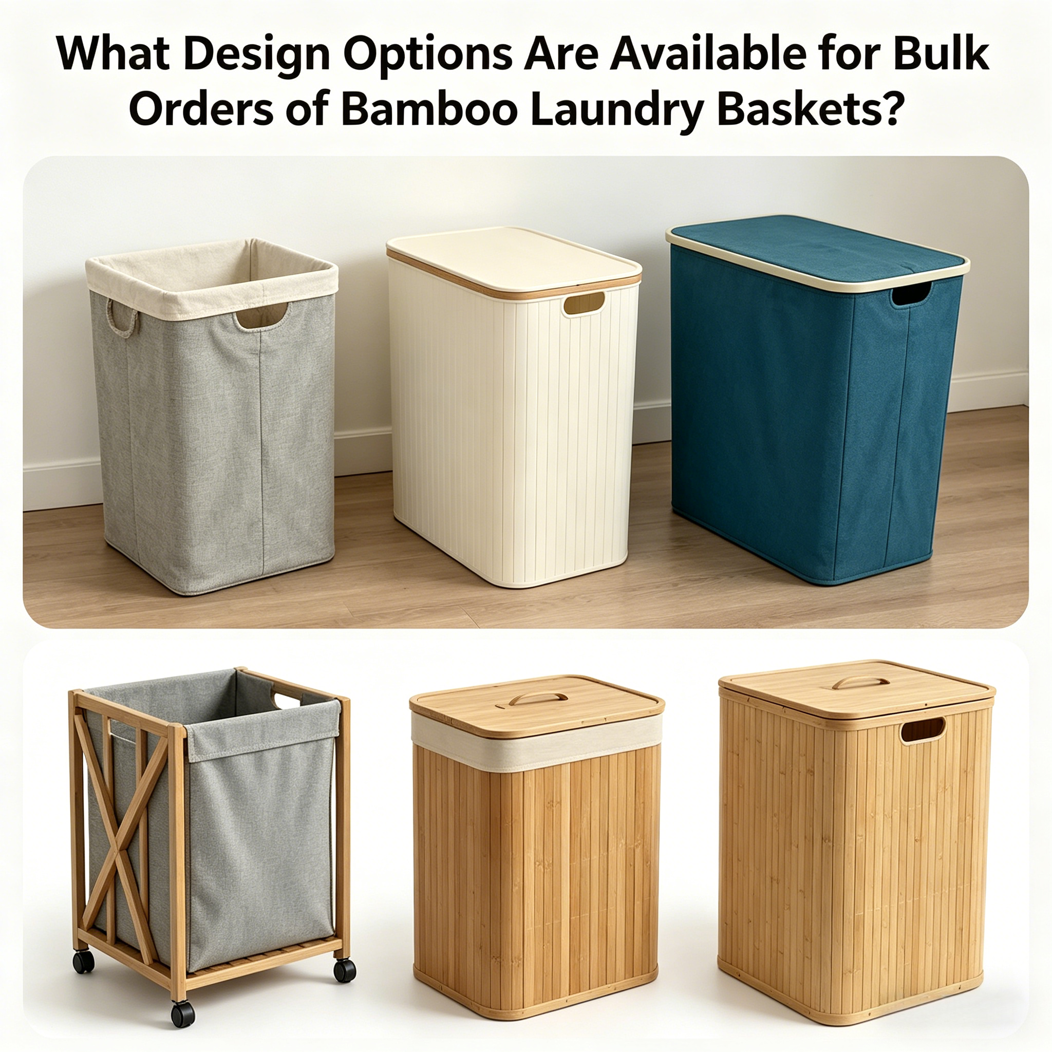 What Design Options Are Available for Bulk Orders of Bamboo Laundry Baskets?