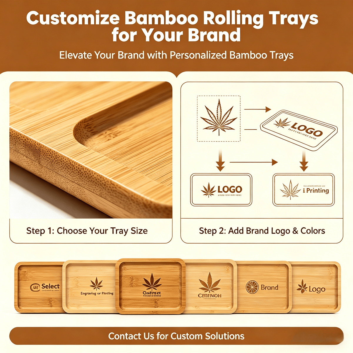 How to Customize Bamboo Rolling Trays for Your Brand - Kunknot