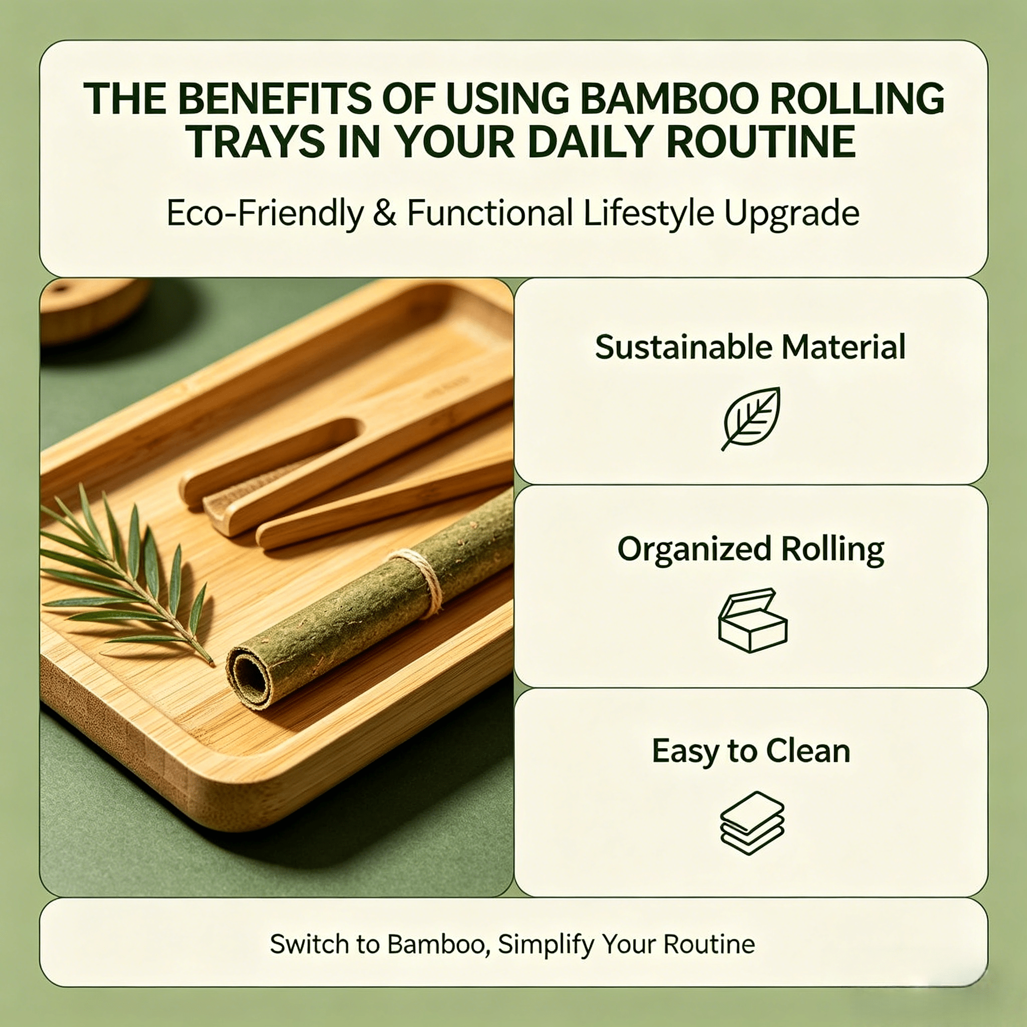 The Benefits of Using Bamboo Rolling Trays in Your Daily Routine - Kunknot