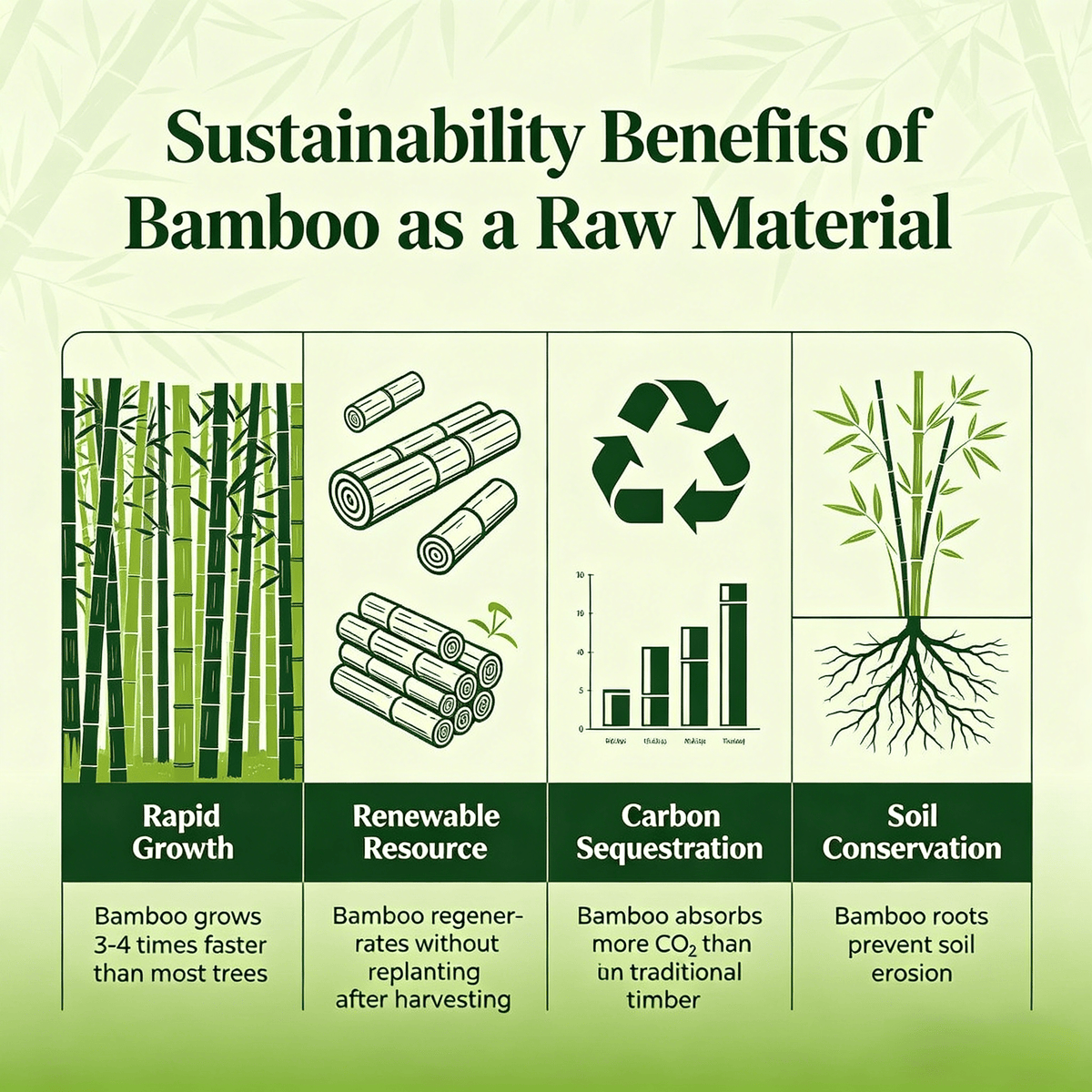 What Are the Sustainability Benefits of Bamboo as a Raw Material？ - Kunknot