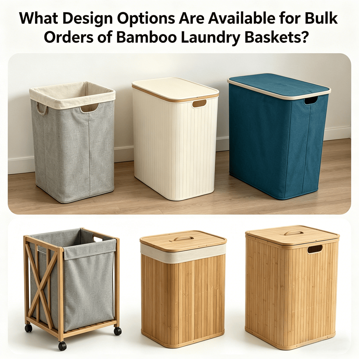 What Design Options Are Available for Bulk Orders of Bamboo Laundry Baskets? - Kunknot