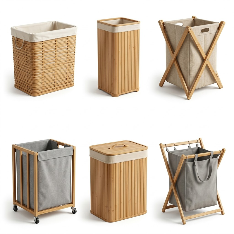 bamboo laundry basket wholesale