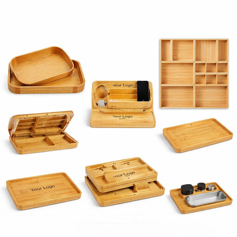 Bamboo Rolling Trays Wholesale - Kunknot