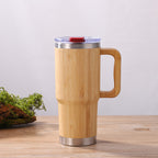 Wholesale Bamboo Thermos Bottles & Coffee Mugs with Custom Logo