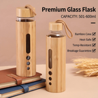 Bamboo Sleeve Borosilicate Glass Cups Wholesale
