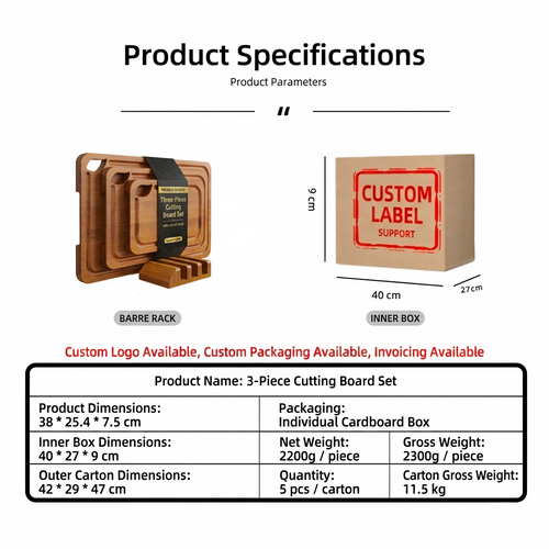 DeepCarbonizedTechnologyBambooCuttingBoardBulk