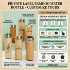 Private Label Bamboo Water Bottle