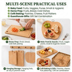WholesaleMulti-ShapeBambooBabyFoodCuttingBoards