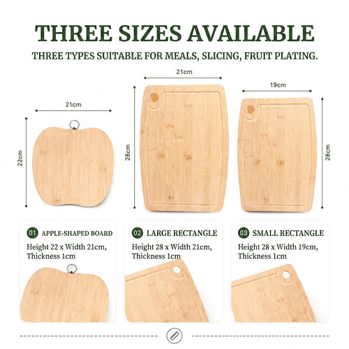 WholesaleMulti-ShapeBambooBabyFoodCuttingBoards