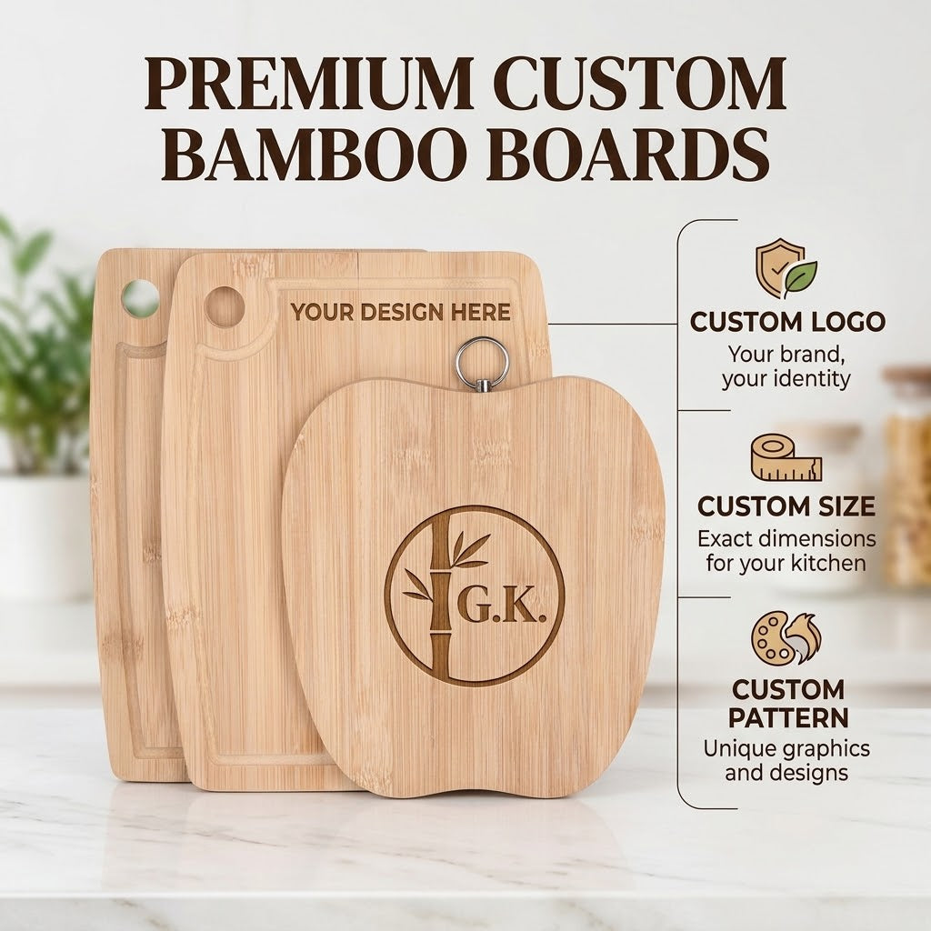 WholesaleMulti-ShapeBambooBabyFoodCuttingBoards
