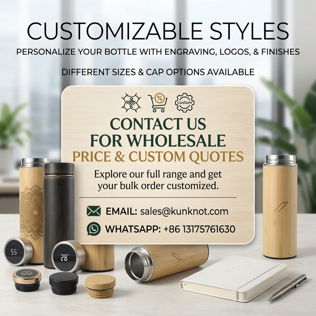 Bamboo Insulated Bottles Wholesale Price - Kunknot