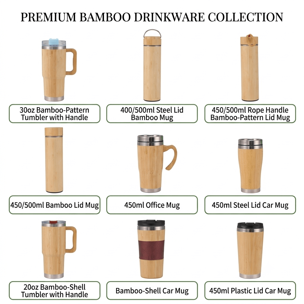 Bamboo Insulated Water Bottle Wholesale for Brands - Kunknot