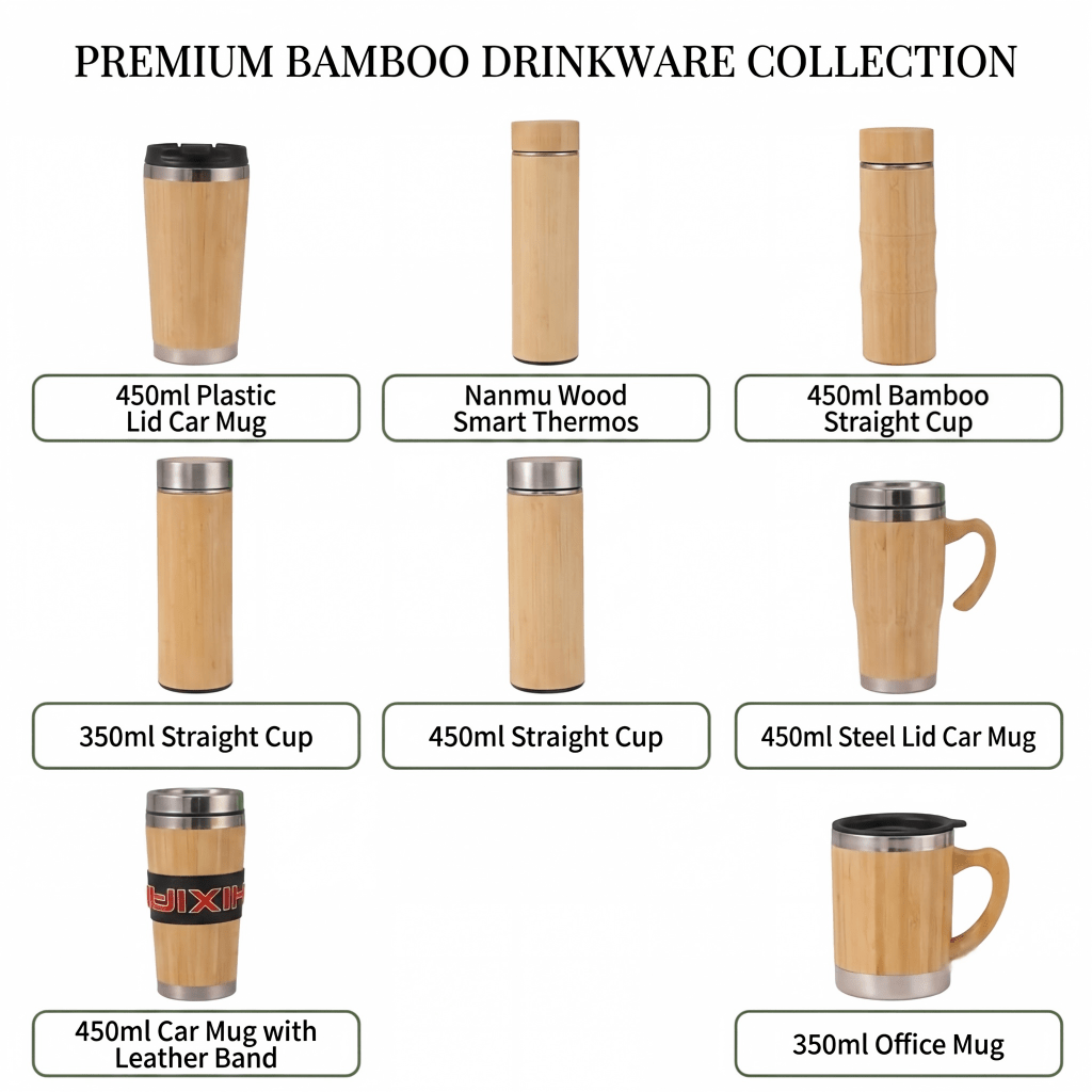 Bamboo Insulated Water Bottle Wholesale for Brands - Kunknot