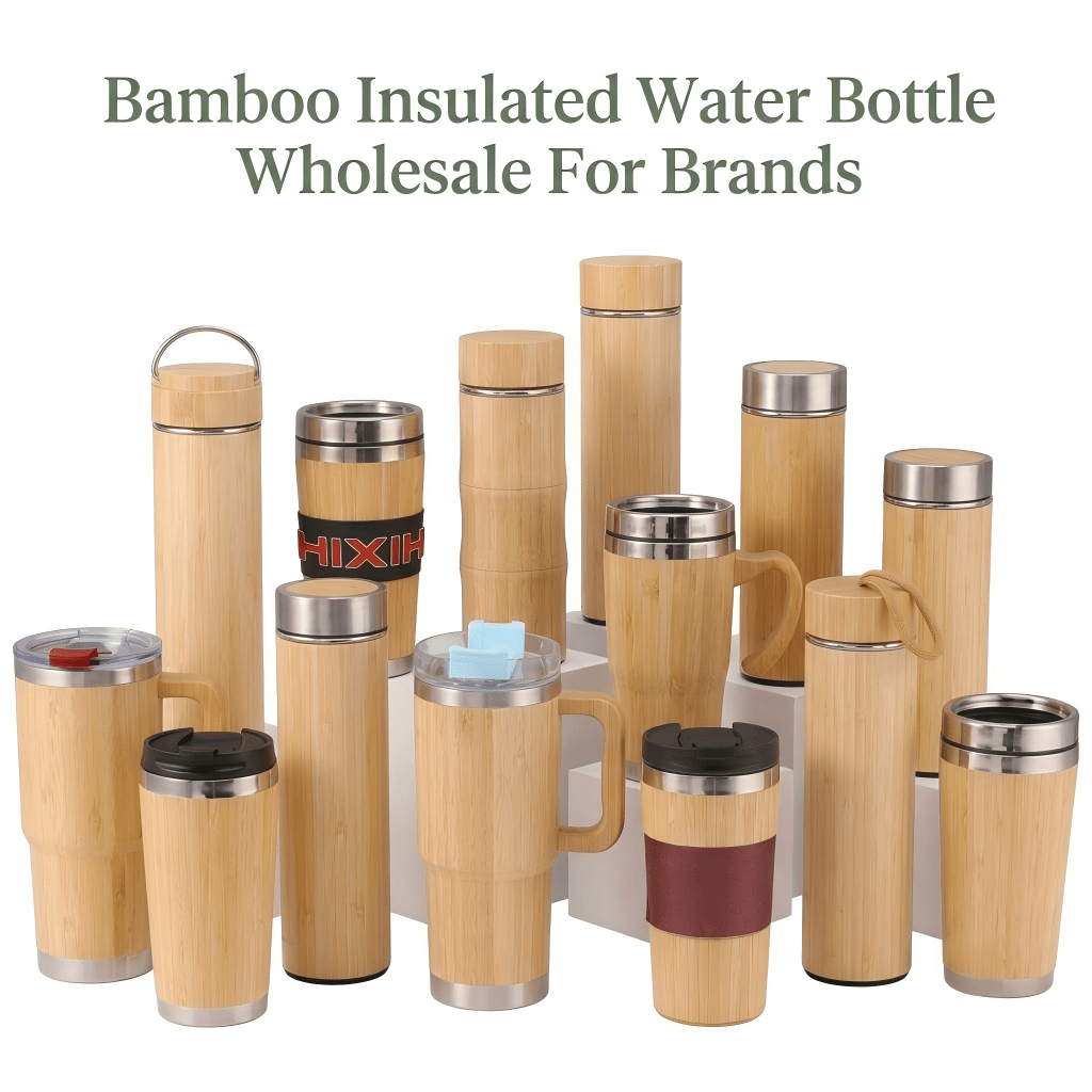 Bamboo Insulated Water Bottle Wholesale for Brands - Kunknot
