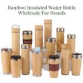 Bamboo Insulated Water Bottle Wholesale for Brands - Kunknot