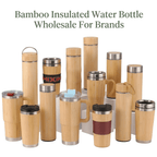 Bamboo Insulated Water Bottle Wholesale for Brands - Kunknot