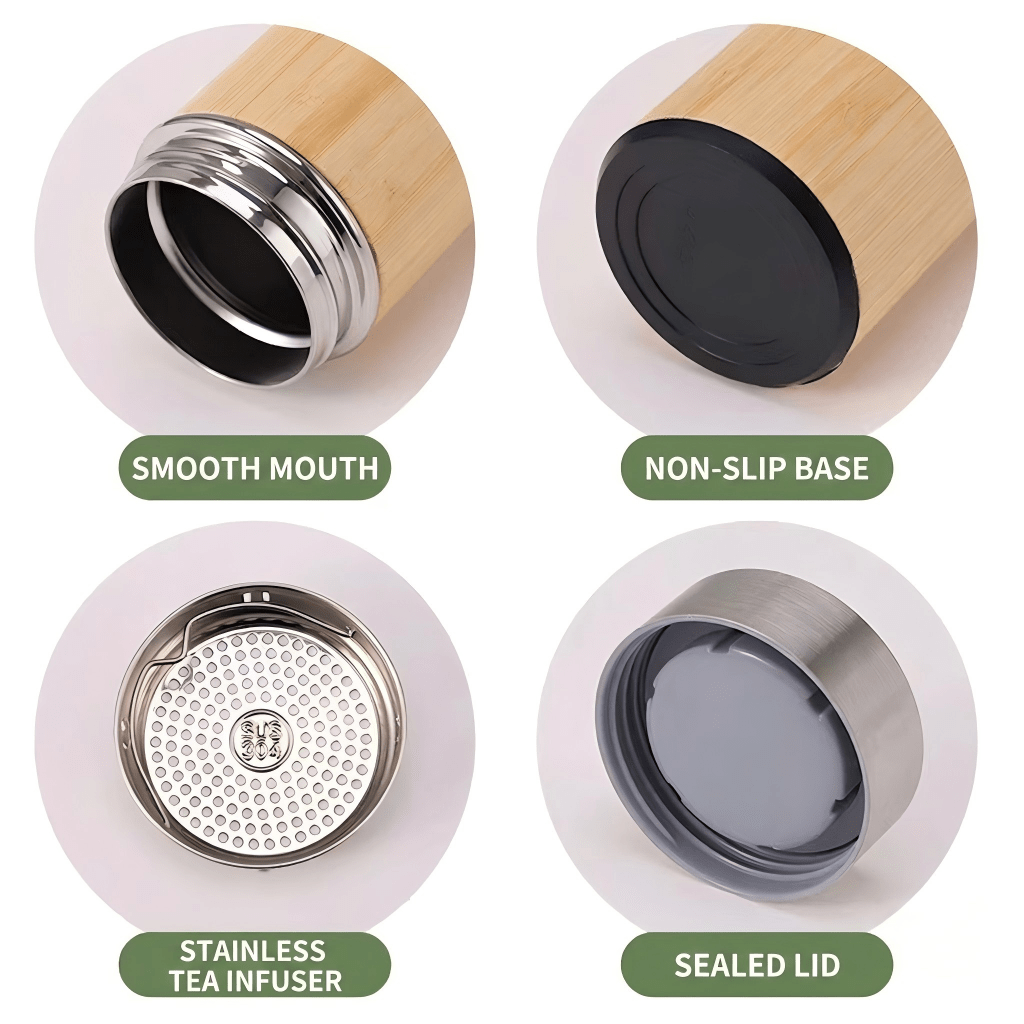 Bamboo Insulated Water Bottle Wholesale for Brands - Kunknot