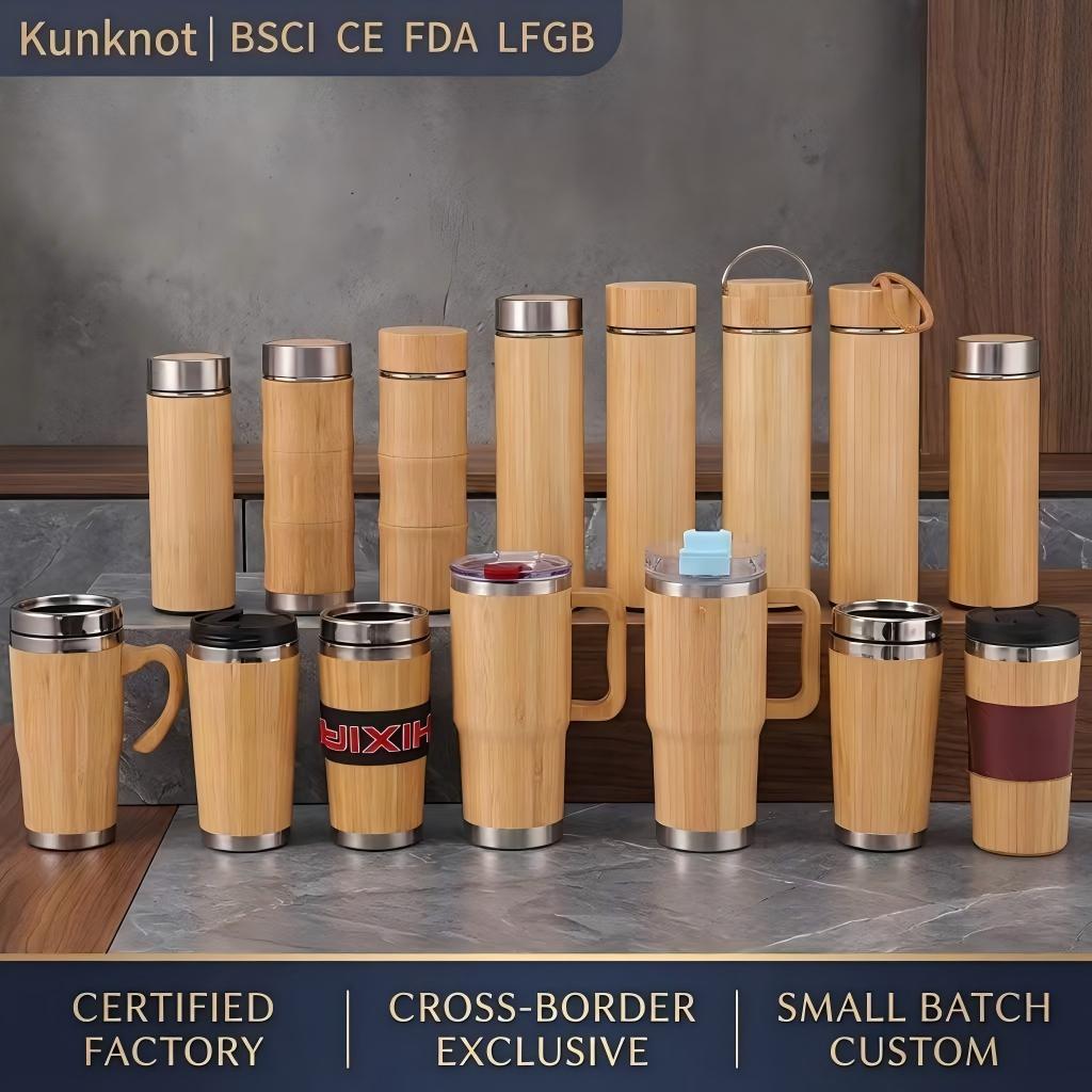 Bamboo Insulated Water Bottle Wholesale for Brands - Kunknot