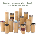 Bamboo Insulated Water Bottle Wholesale for Brands