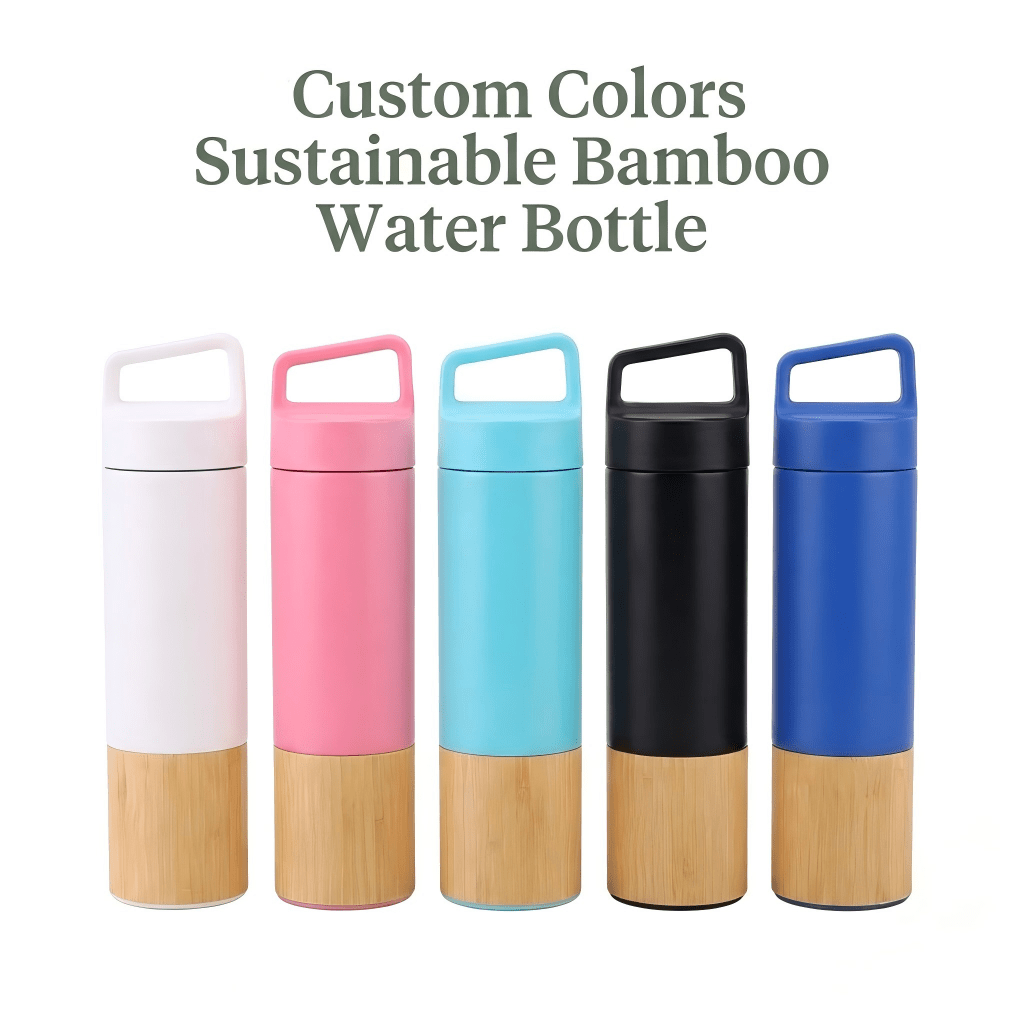Custom Colors Sustainable Bamboo Water Bottle - Kunknot