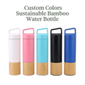 Custom Colors Sustainable Bamboo Water Bottle - Kunknot