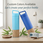 Custom Colors Sustainable Bamboo Water Bottle - Kunknot