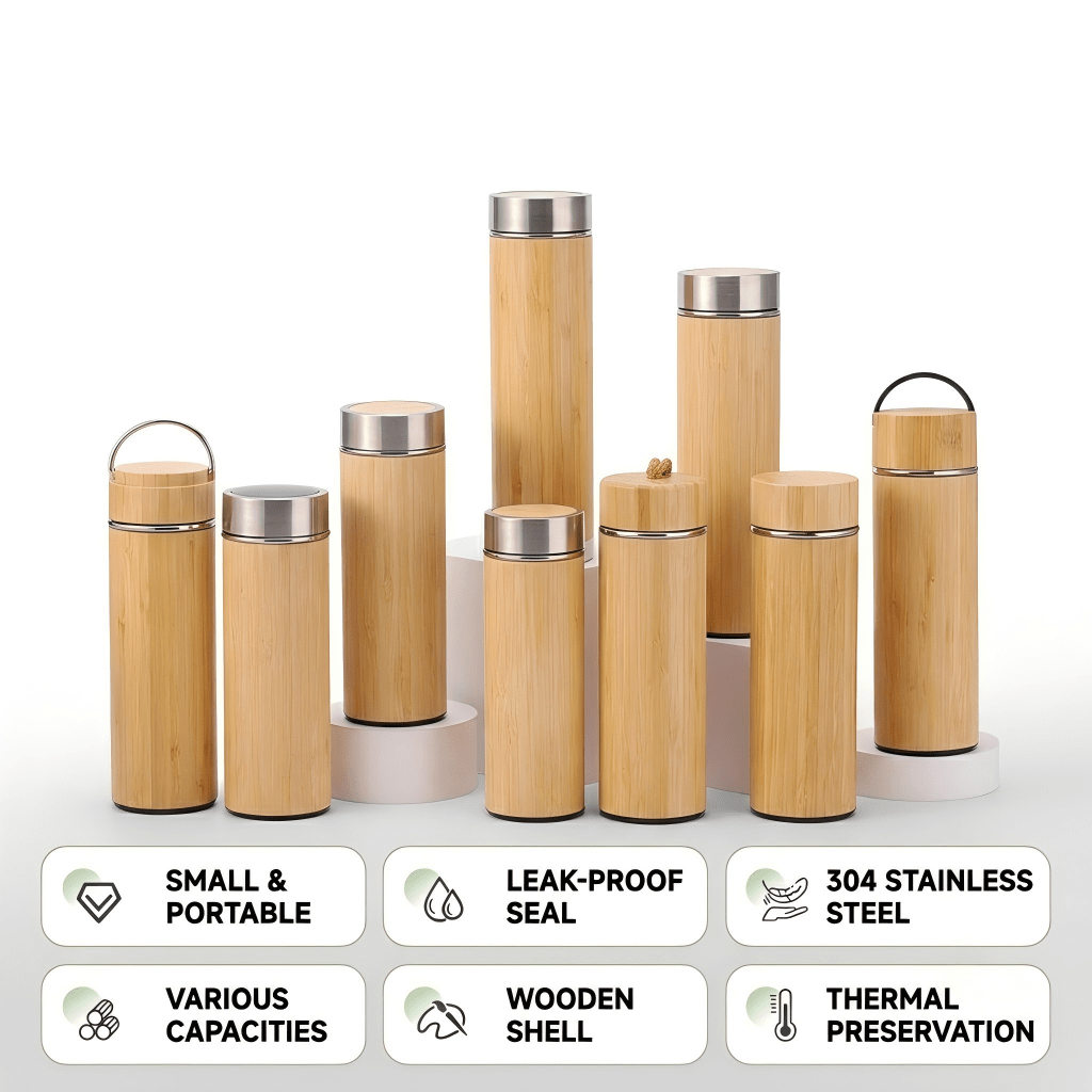 Private Label Bamboo Water Bottle - Kunknot