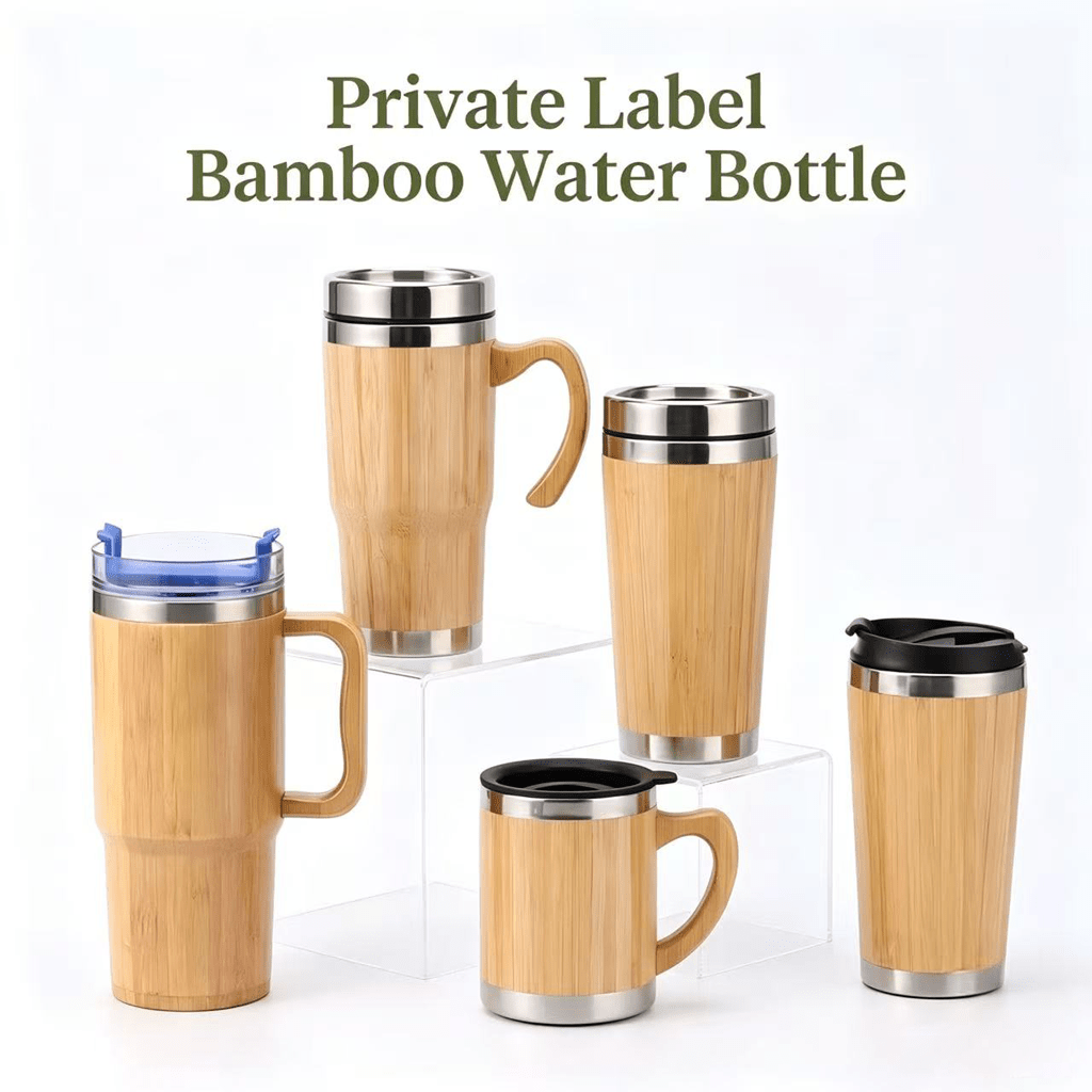 Private Label Bamboo Water Bottle - Kunknot