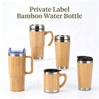 Private Label Bamboo Water Bottle - Kunknot